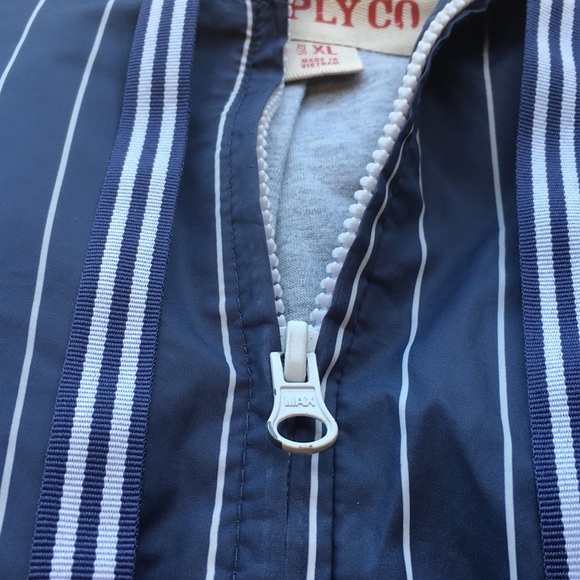 MOSSIMO - blue jacket with white stripes - Picture 4 of 5